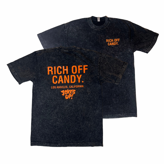 Mineral Washed Rich Off Candy T-Shirts